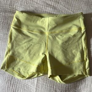 Outdoor Voices Yellow Flex Shorts